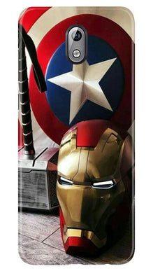 Ironman Captain America Mobile Back Case for Nokia 3.1 (Design - 254)