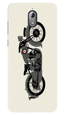 MotorCycle Mobile Back Case for Nokia 3.1 (Design - 259)
