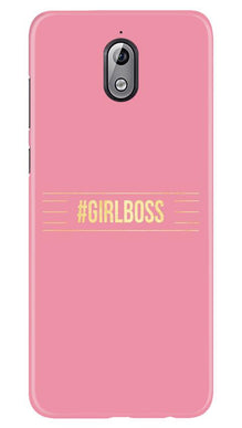 Girl Boss Pink Mobile Back Case for Nokia 3.1 (Design - 263)