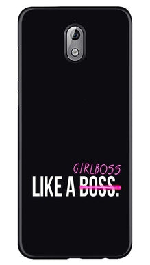 Like a Girl Boss Mobile Back Case for Nokia 3.1 (Design - 265)