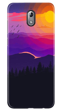Sun Set Mobile Back Case for Nokia 3.1 (Design - 279)