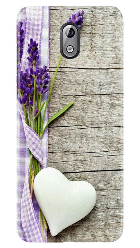 White Heart Case for Nokia 3.1 (Design No. 298)