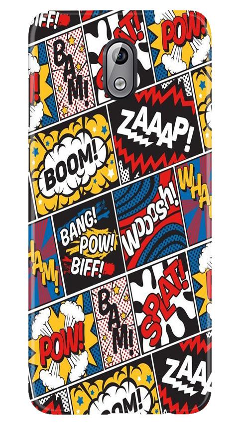 Boom Mobile Back Case for Nokia 3.1 (Design - 302)