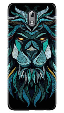 Lion Mobile Back Case for Nokia 3.1 (Design - 314)