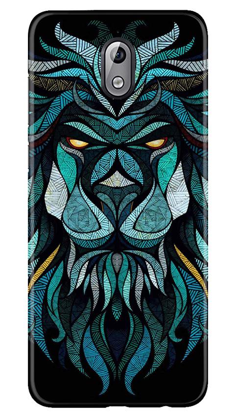 Lion Mobile Back Case for Nokia 3.1 (Design - 314)