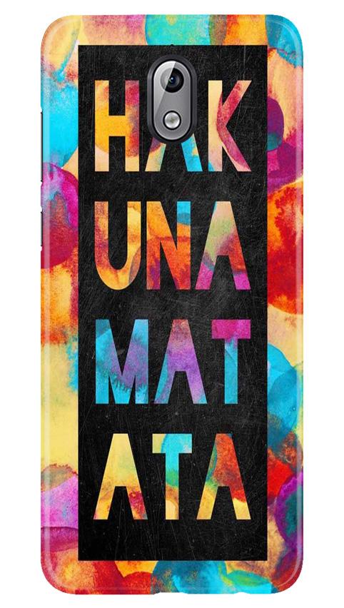 Hakuna Matata Mobile Back Case for Nokia 3.1 (Design - 323)