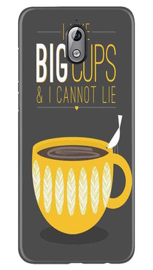 Big Cups Coffee Mobile Back Case for Nokia 3.1 (Design - 352)