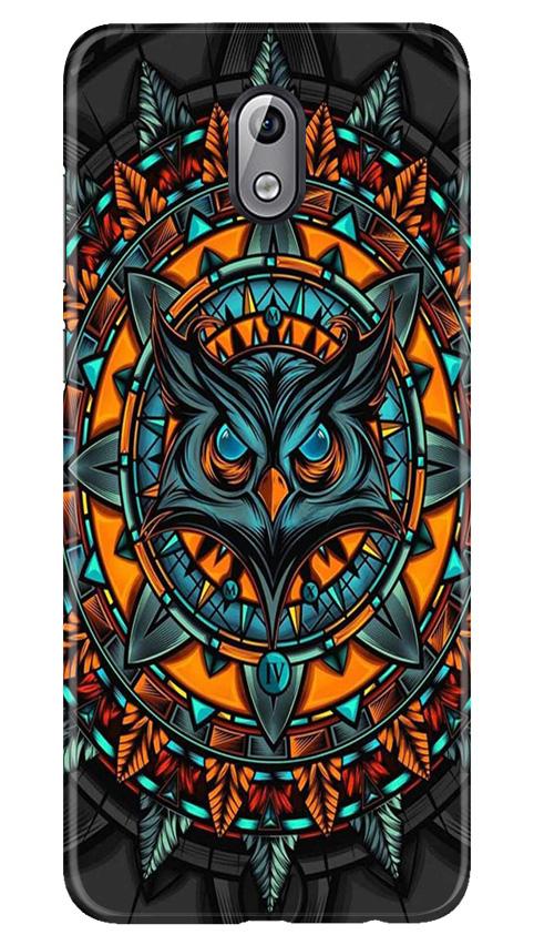 Owl Mobile Back Case for Nokia 3.1 (Design - 360)