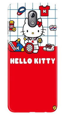 Hello Kitty Mobile Back Case for Nokia 3.1 (Design - 363)