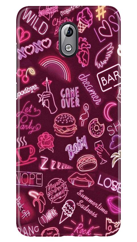 Party Theme Mobile Back Case for Nokia 3.1 (Design - 392)