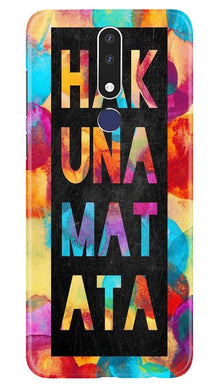Hakuna Matata Mobile Back Case for Nokia 3.1 Plus (Design - 323)