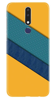 Diagonal Pattern Mobile Back Case for Nokia 3.1 Plus (Design - 370)