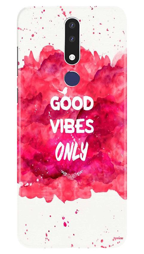 Good Vibes Only Mobile Back Case for Nokia 3.1 Plus (Design - 393)