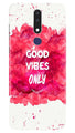 Good Vibes Only Mobile Back Case for Nokia 3.1 Plus (Design - 393)