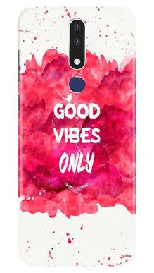Good Vibes Only Mobile Back Case for Nokia 3.1 Plus (Design - 393)