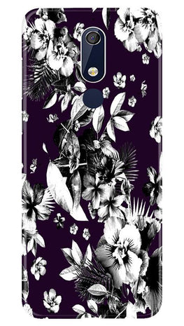 white flowers Case for Nokia 5.1
