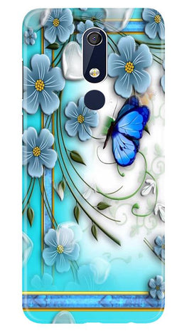 Blue Butterfly Case for Nokia 5.1