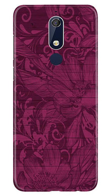 Purple Backround Mobile Back Case for Nokia 5.1 (Design - 22)