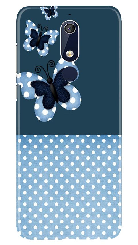 White dots Butterfly Case for Nokia 5.1