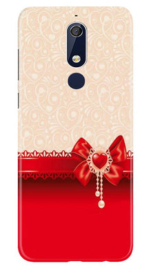 Gift Wrap3 Mobile Back Case for Nokia 5.1 (Design - 36)