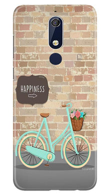 Happiness Mobile Back Case for Nokia 5.1 (Design - 53)