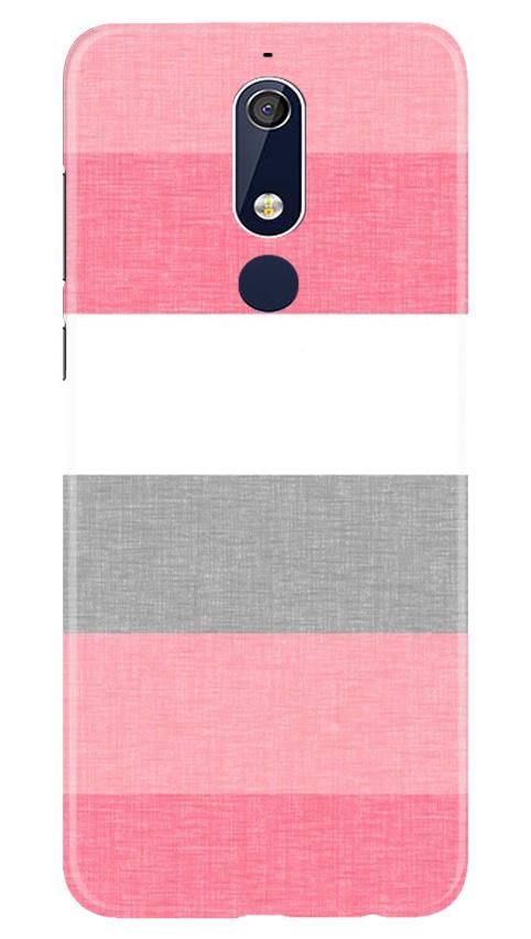 Pink white pattern Case for Nokia 5.1