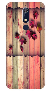 Wooden look2 Mobile Back Case for Nokia 5.1 (Design - 56)