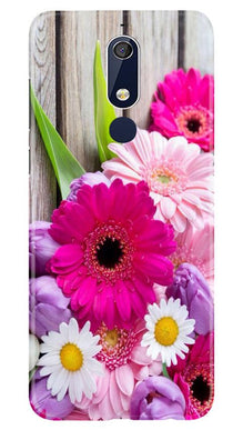 Coloful Daisy2 Mobile Back Case for Nokia 5.1 (Design - 76)