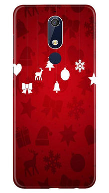 Christmas Mobile Back Case for Nokia 5.1 (Design - 78)