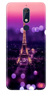 Eiffel Tower Mobile Back Case for Nokia 5.1 (Design - 86)
