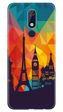 Eiffel Tower2 Mobile Back Case for Nokia 5.1 (Design - 91)
