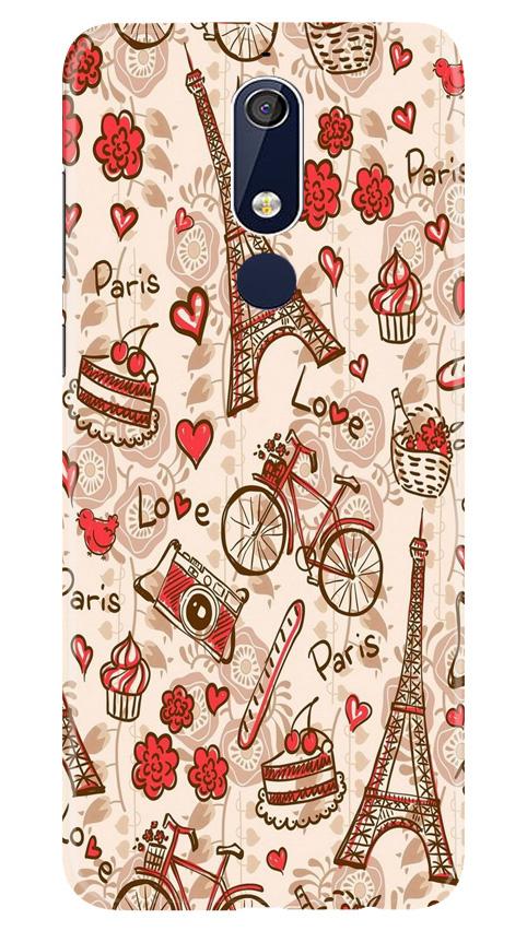 Love Paris Case for Nokia 5.1  (Design - 103)