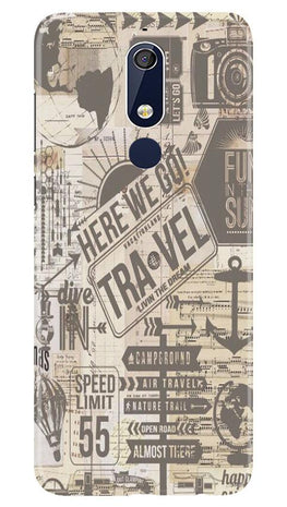 Travel Case for Nokia 5.1(Design - 104)