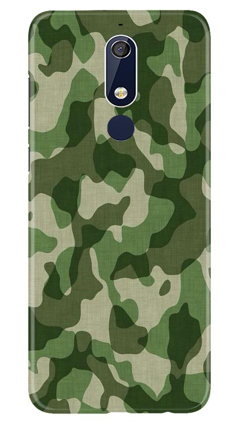 Army Camouflage Case for Nokia 5.1  (Design - 106)