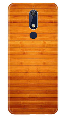 Wooden Look Mobile Back Case for Nokia 5.1  (Design - 111)