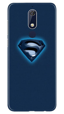 Superman Superhero Mobile Back Case for Nokia 5.1  (Design - 117)