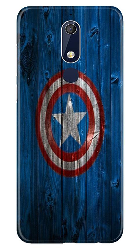 Captain America Superhero Case for Nokia 5.1  (Design - 118)