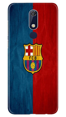 FCB Football Mobile Back Case for Nokia 5.1  (Design - 123)