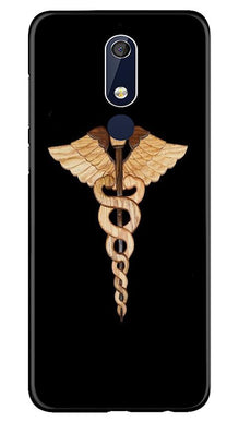 Doctor Logo Mobile Back Case for Nokia 5.1  (Design - 134)