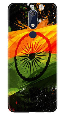 Indian Flag Mobile Back Case for Nokia 5.1  (Design - 137)