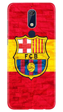 FCB Football Mobile Back Case for Nokia 5.1  (Design - 174)