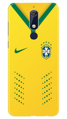 Brazil Mobile Back Case for Nokia 5.1  (Design - 176)