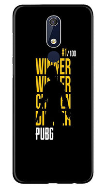 Pubg Winner Winner Mobile Back Case for Nokia 5.1  (Design - 177)