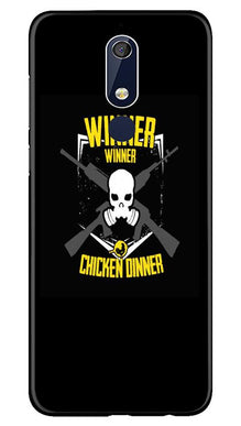 Winner Winner Chicken Dinner Mobile Back Case for Nokia 5.1  (Design - 178)