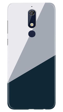 Blue Shade Mobile Back Case for Nokia 5.1 (Design - 182)