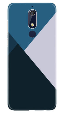 Blue Shades Mobile Back Case for Nokia 5.1 (Design - 188)