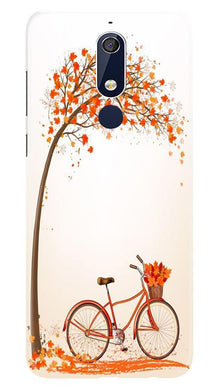 Bicycle Mobile Back Case for Nokia 5.1 (Design - 192)