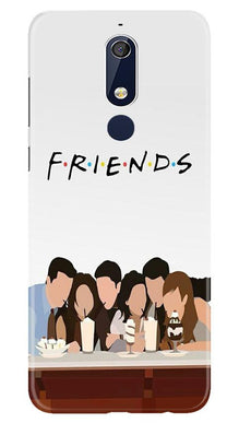 Friends Mobile Back Case for Nokia 5.1 (Design - 200)