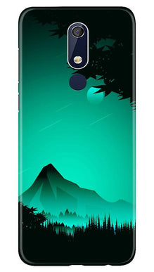 Moon Mountain Mobile Back Case for Nokia 5.1 (Design - 204)