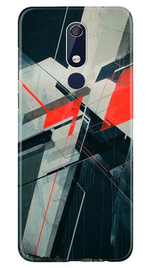Modern Art Mobile Back Case for Nokia 5.1 (Design - 231)